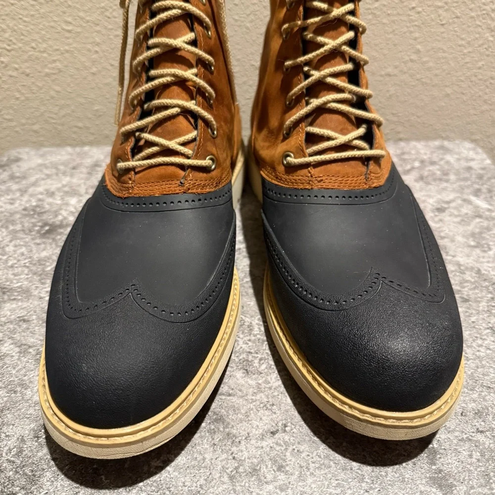 Timberland Men’s Stormduck Waterproof Leather Lace Up Wingtip Boots Size 11